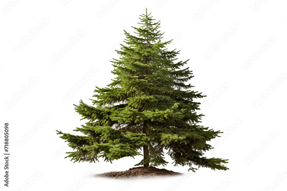 Spruce Tree Isolated on Transparent Background