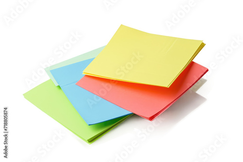 Sticky Notes Isolated on Transparent Background
