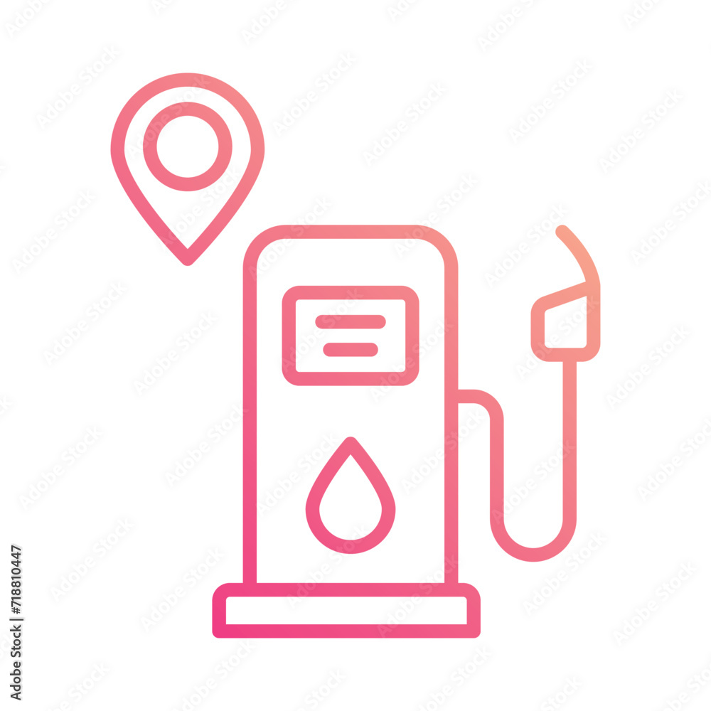 Gasoline icon isolate white background vector stock illustration Gasoline icon isolate white background vector stock illustration