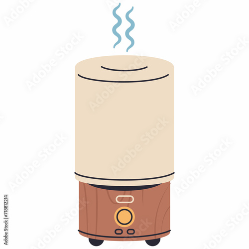 Aroma diffuser vector cartoon illustration isolated on a white background.
