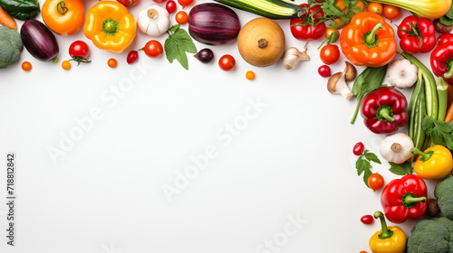 Colorful composition of vegetables