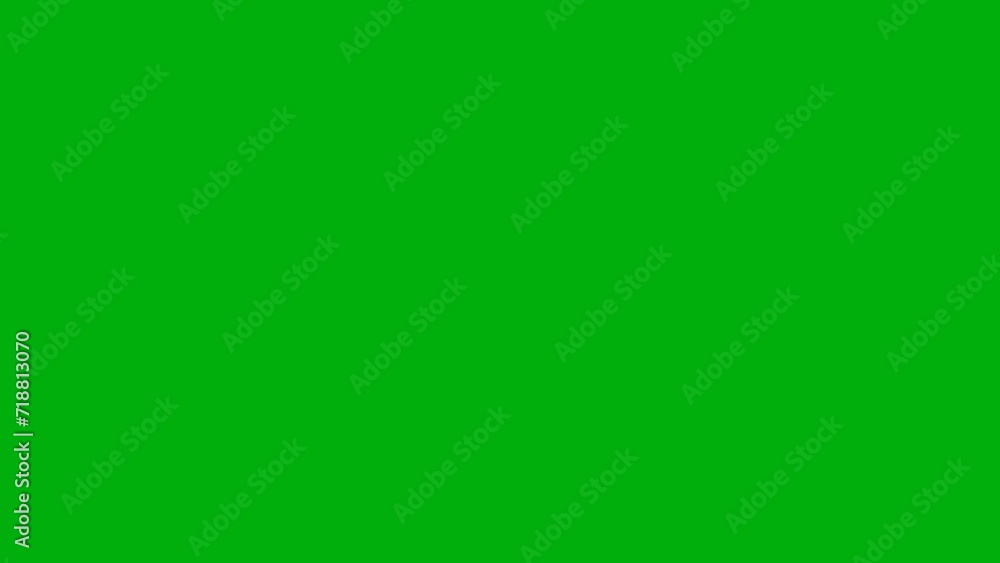 Message bubble flat on chromakey background 4K. Message bubble flat on chromakey background 4K.