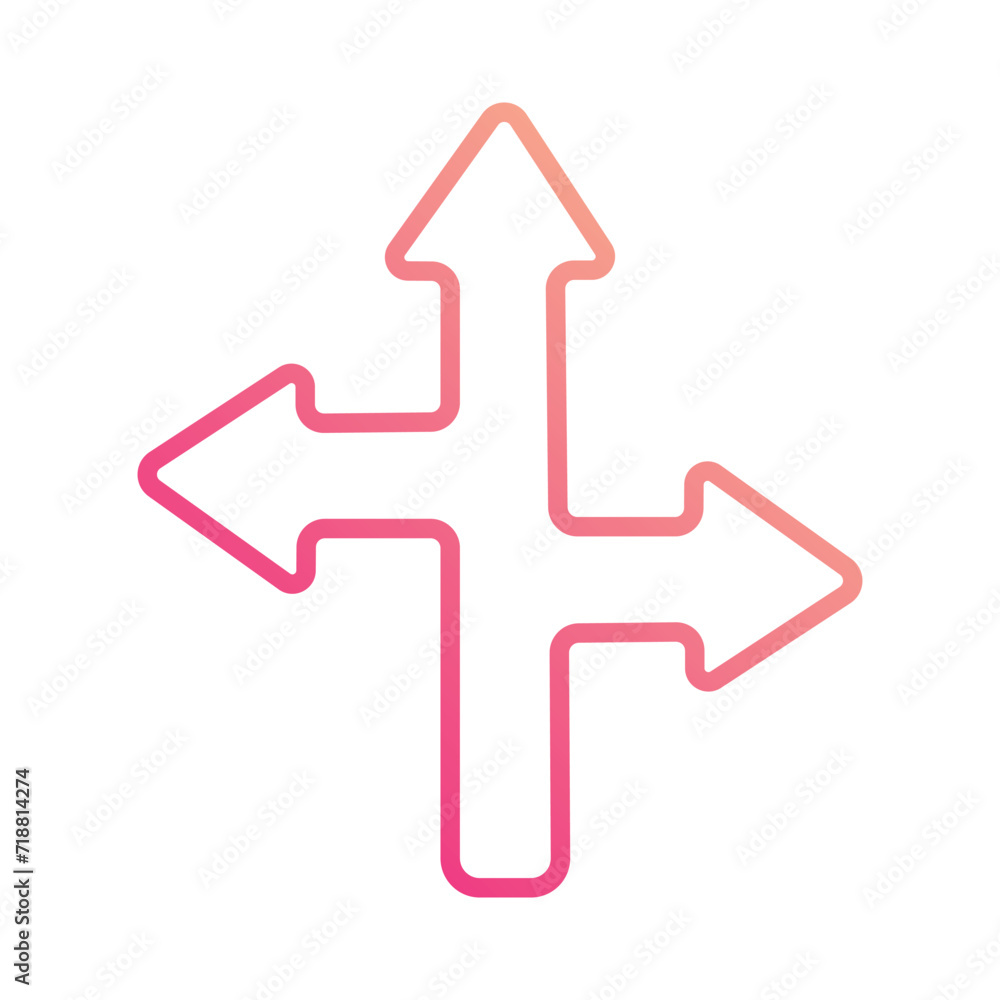 Direction icon isolate white background vector stock illustration Direction icon isolate white background vector stock illustration