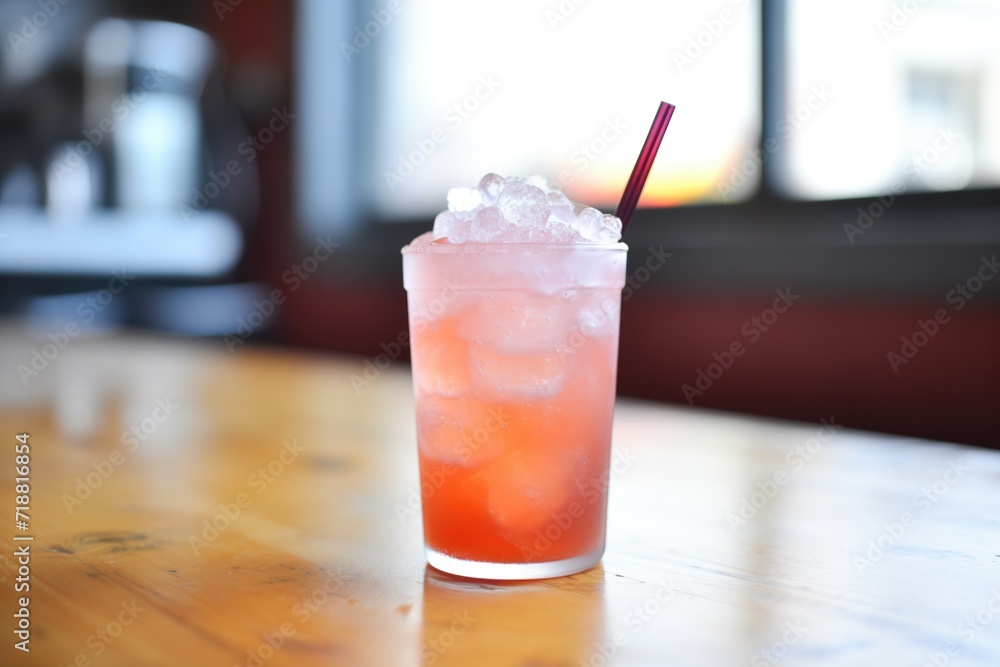 fizzy club soda with a splash of cranberry juice fizzy club soda with a splash of cranberry juice