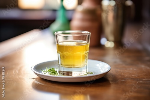 sazerac in chilled glass, absinthe rinse