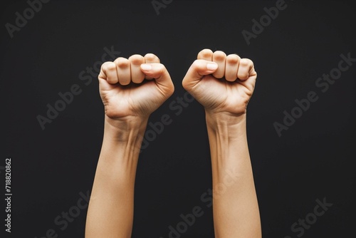 Fists raised for equality