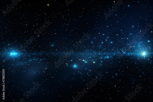 Dark Blue Glow Particle Abstract Background  Galaxy  Stars  Space
