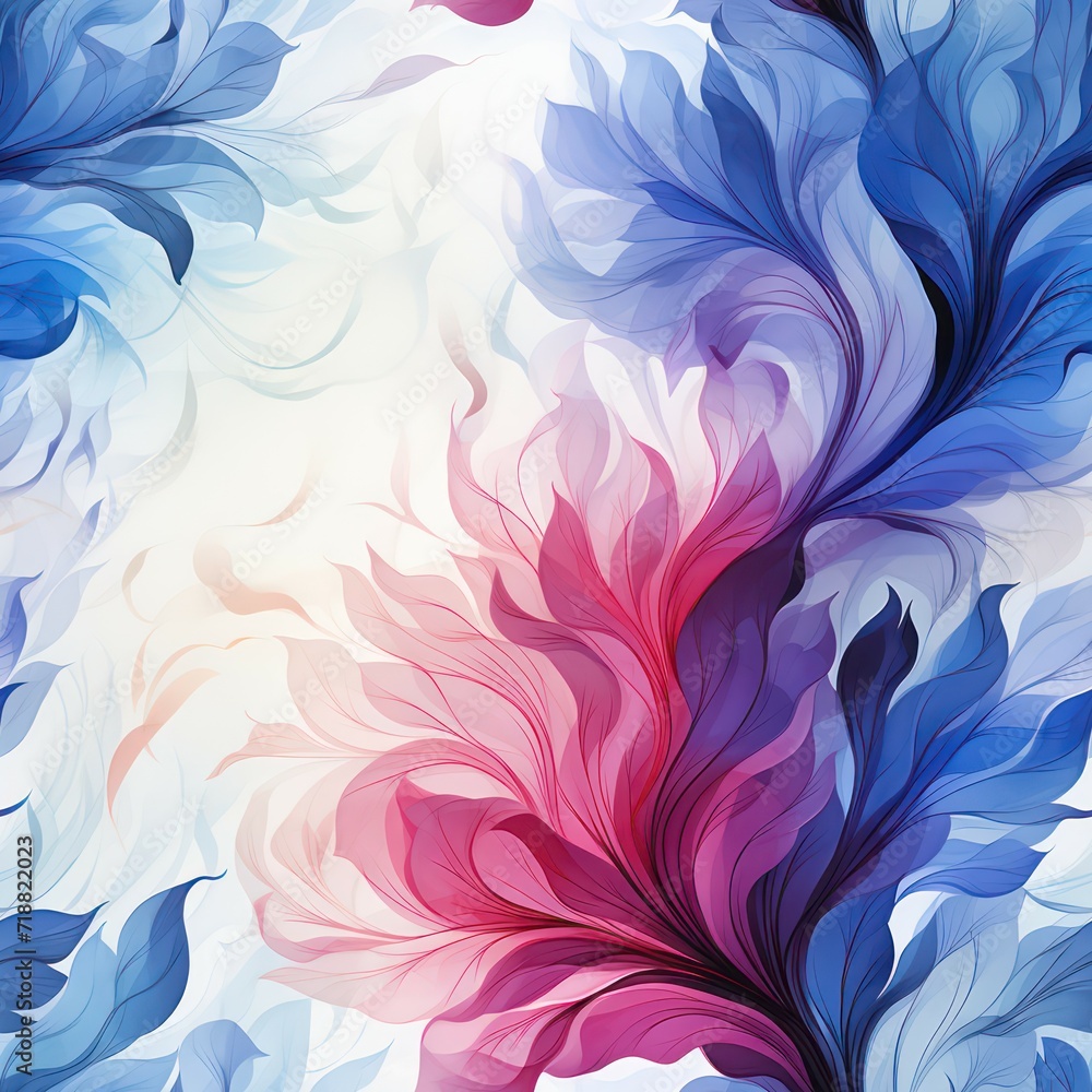 Seamless abstract floral Splash shapes decor pattern Seamless abstract floral Splash shapes decor pattern