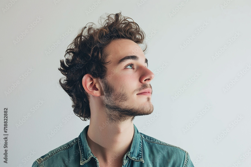 happy young man posing on white isolated background happy young man posing on white isolated background