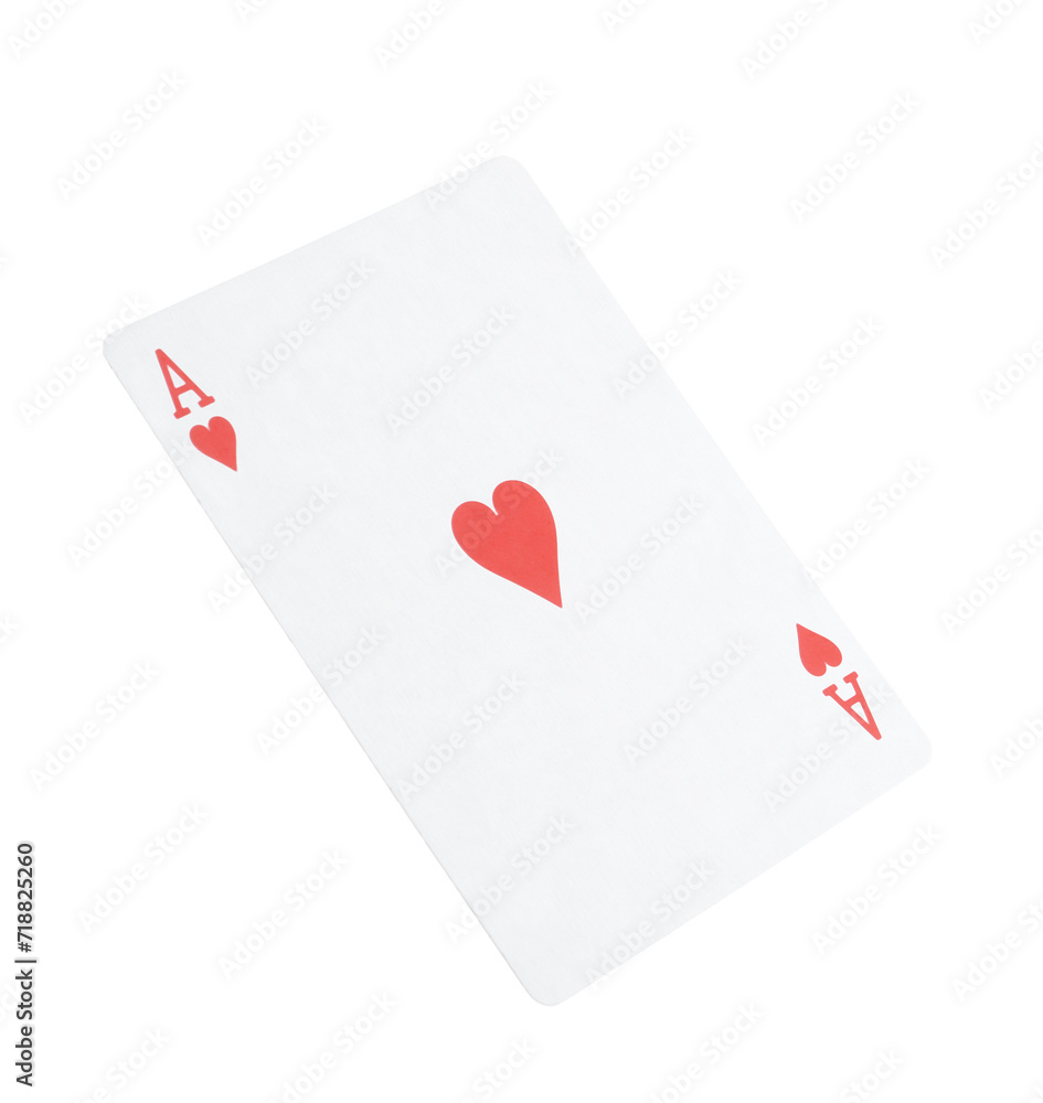 Obraz premium Playing card isolated on white. Poker game