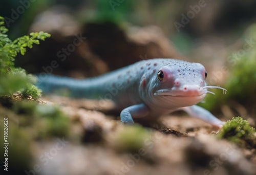 A Axolotl portrait wildlife photography