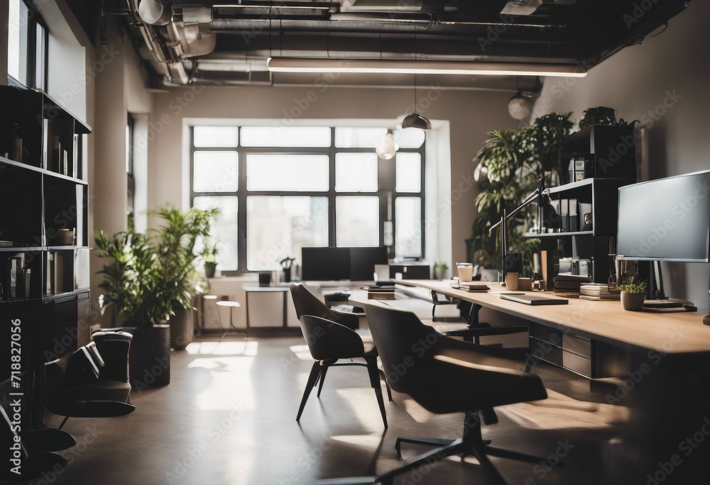 Professional Workspace Office Interior with Modern Design and Natural Lighting Professional Workspace Office Interior with Modern Design and Natural Lighting