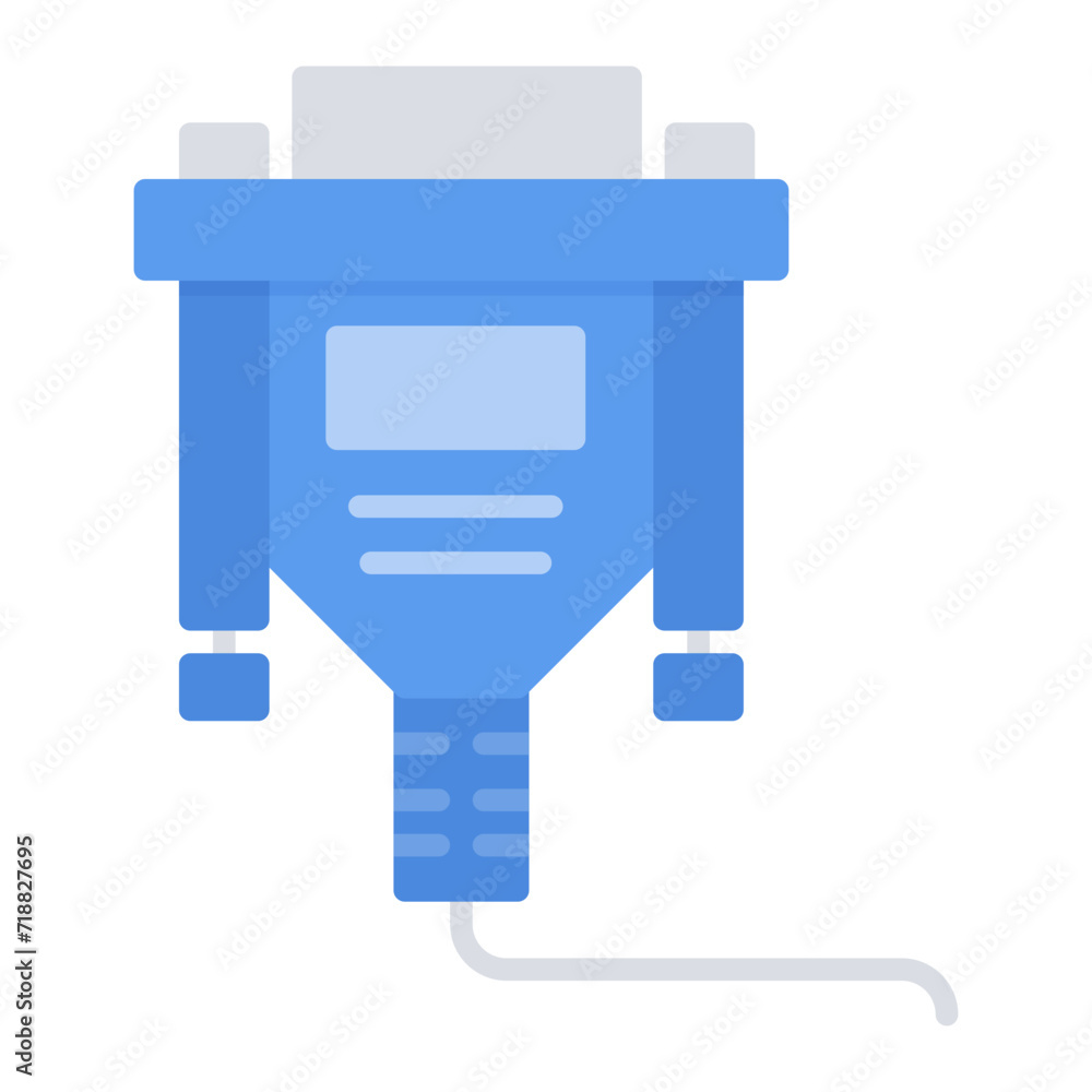 Vga Cable icon vector image. Can be used for Electric Circuits. Vga Cable icon vector image. Can be used for Electric Circuits.