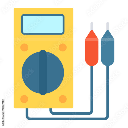 Multi-Meter icon vector image. Can be used for Electric Circuits. photo