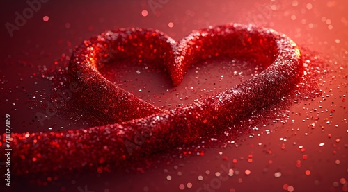 Red Heart of Love: A Valentine's Day Celebration Generative AI