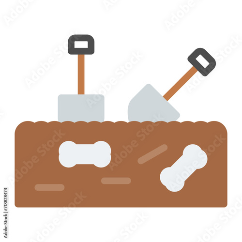 Bury icon vector image. Can be used for Prison.