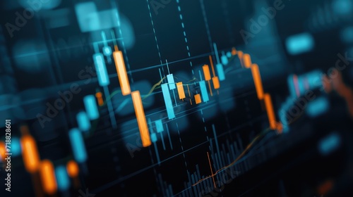 Stock color trading charts