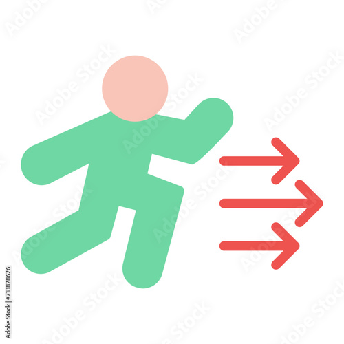 Escape icon vector image. Can be used for Prison.