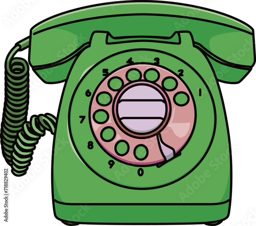 レトロ電話（retro phone）(eps)