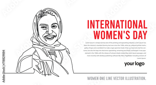 international women's day. illustration art (ID: 718829884)