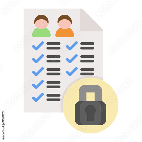 Access Control icon vector image. Can be used for Web Hosting.
