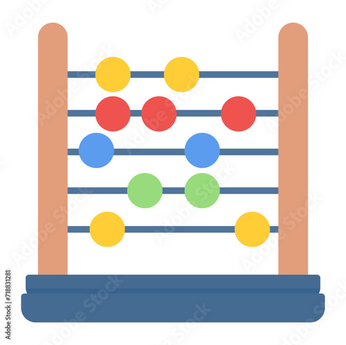 Abacus icon vector image. Can be used for Fintech.