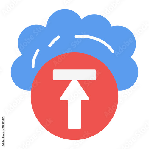Upload icon vector image. Can be used for Web Hosting.