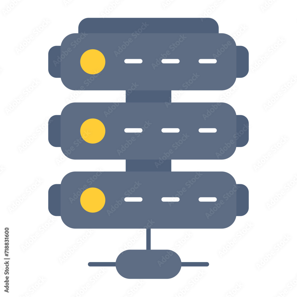 Servers icon vector image. Can be used for Web Hosting. Servers icon vector image. Can be used for Web Hosting.