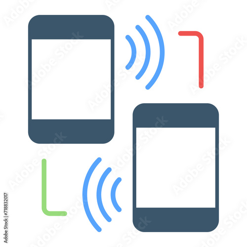 Obile Connection icon vector image. Can be used for Web Hosting.
