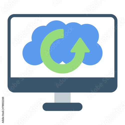 Backup icon vector image. Can be used for Web Hosting.