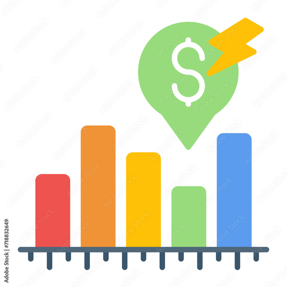 Market Forecast icon vector image. Can be used for Business Management. Market Forecast icon vector image. Can be used for Business Management.