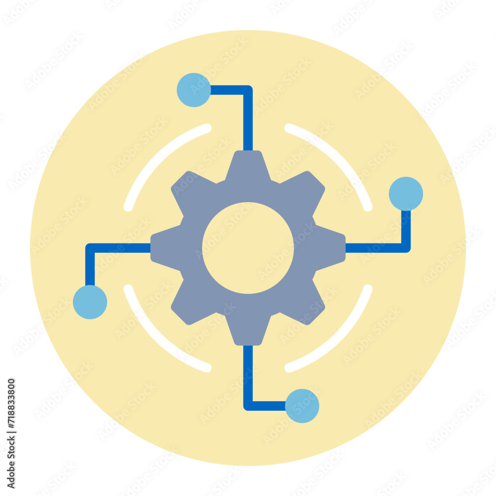 Business Automation icon vector image. Can be used for Digital Nomad. Business Automation icon vector image. Can be used for Digital Nomad.