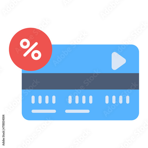 Credit Card Installment icon vector image. Can be used for Web Store.