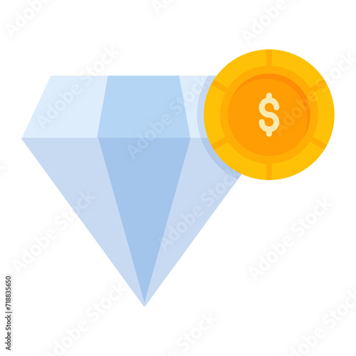 Net Worth icon vector image. Can be used for Finance.