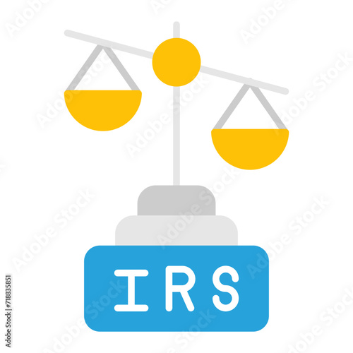 Irs icon vector image. Can be used for Finance.