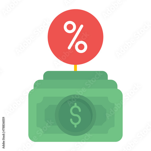 Dividend Payment icon vector image. Can be used for Finance.