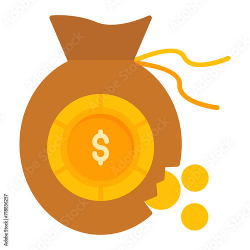 Bankruptcy icon vector image. Can be used for Finance. photo