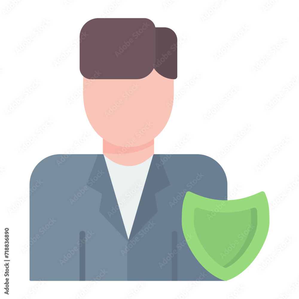 Individual Insurance icon vector image. Can be used for Recruitment Agency. Individual Insurance icon vector image. Can be used for Recruitment Agency.