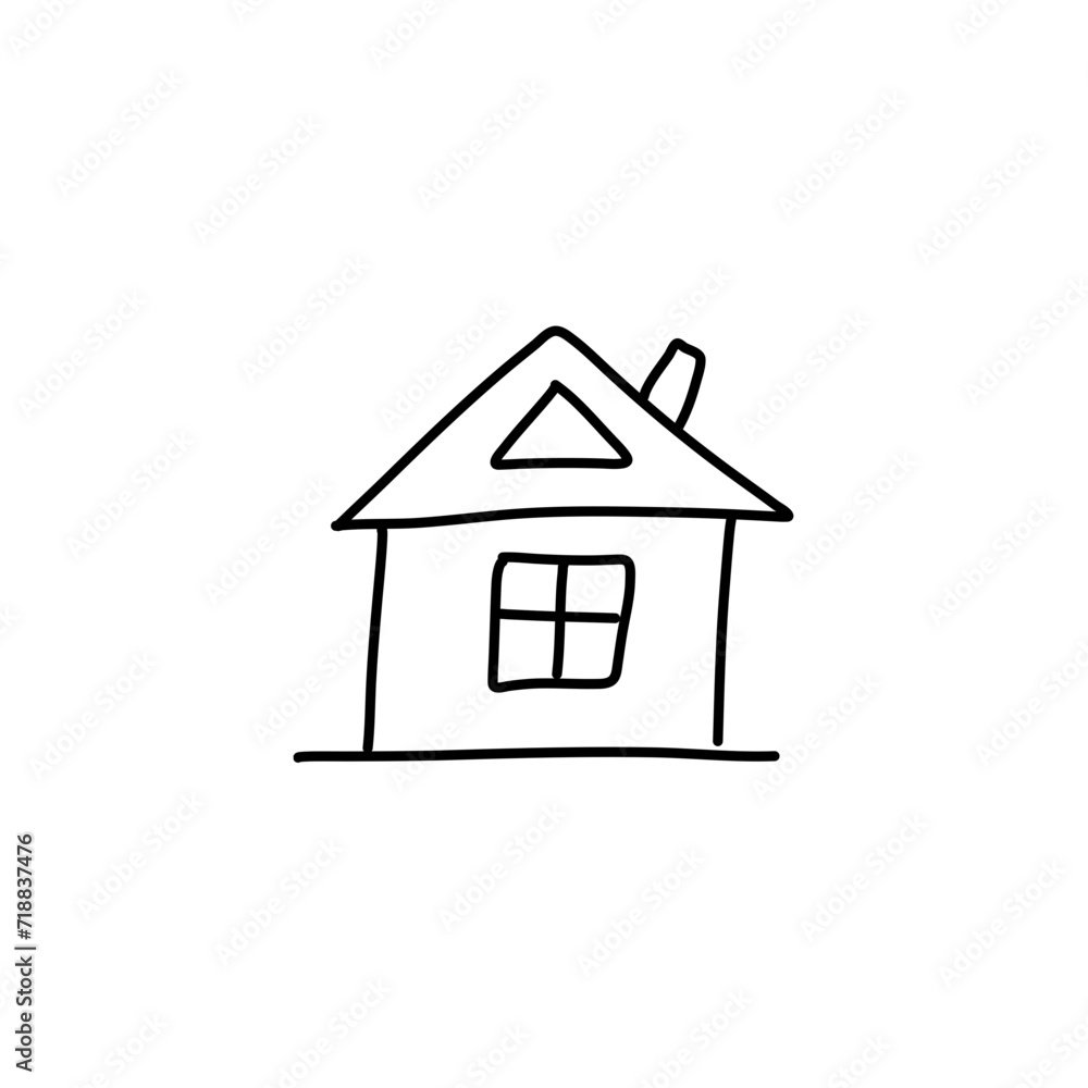 Hand drawn house Hand drawn house
