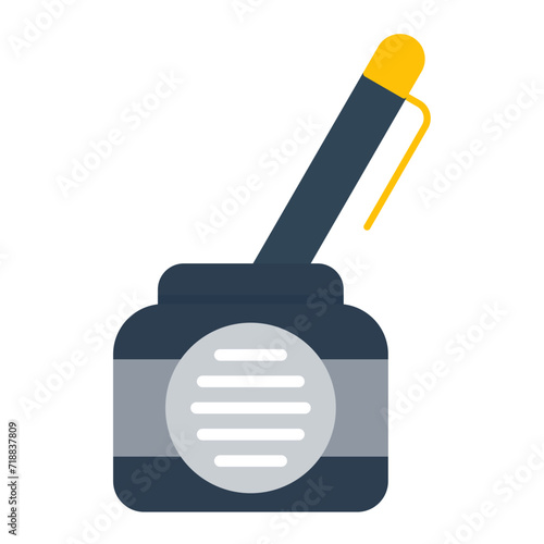 Pen And Ink icon vector image. Can be used for Creativity.