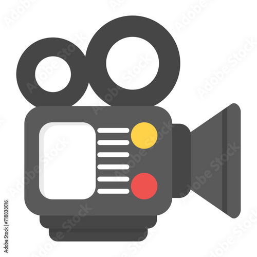 Movie Making icon vector image. Can be used for Creativity.