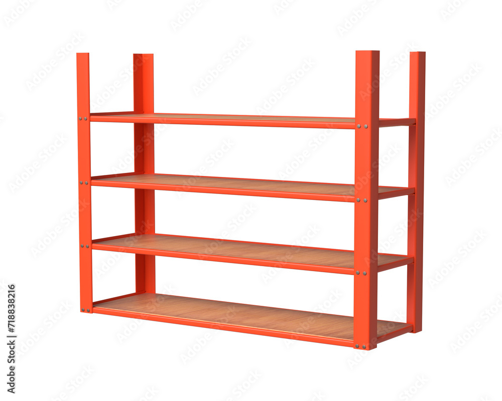 3D Rendering of Warehouse Shelf or Industrial rack 3D Rendering of Warehouse Shelf or Industrial rack