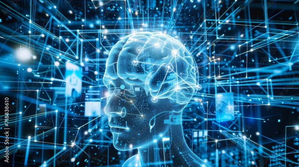 Cerebral Network Conceptual Illustration Cerebral Network Conceptual Illustration