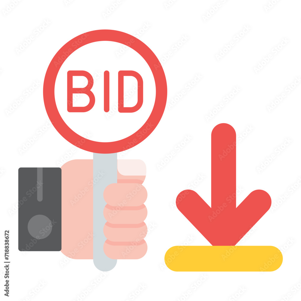 Minimum Bid icon vector image. Can be used for Auction House. Minimum Bid icon vector image. Can be used for Auction House.