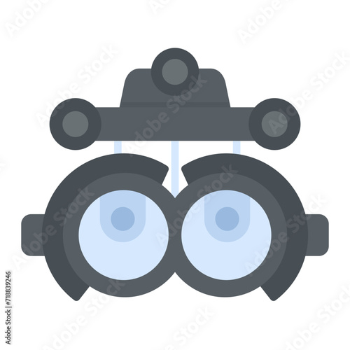 Phoropter icon vector image. Can be used for Optometrist.