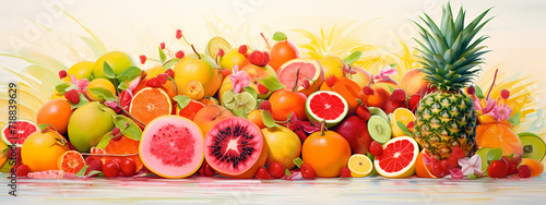 Exotic Slices  Summer s Colorful Fruit Medley