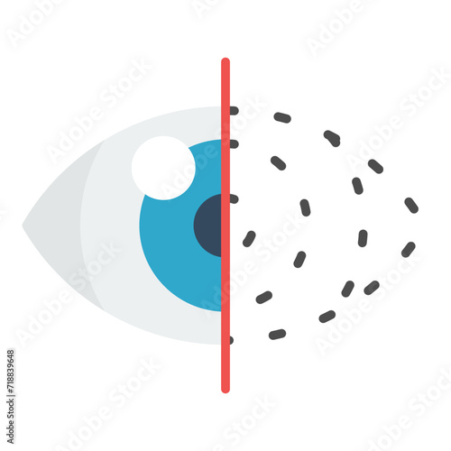 Color Blindness icon vector image. Can be used for Optometrist.