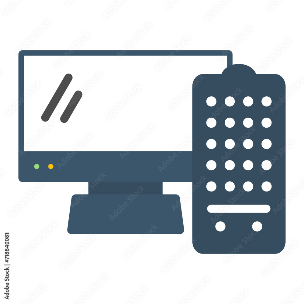 Digital Television icon vector image. Can be used for New Media. Digital Television icon vector image. Can be used for New Media.