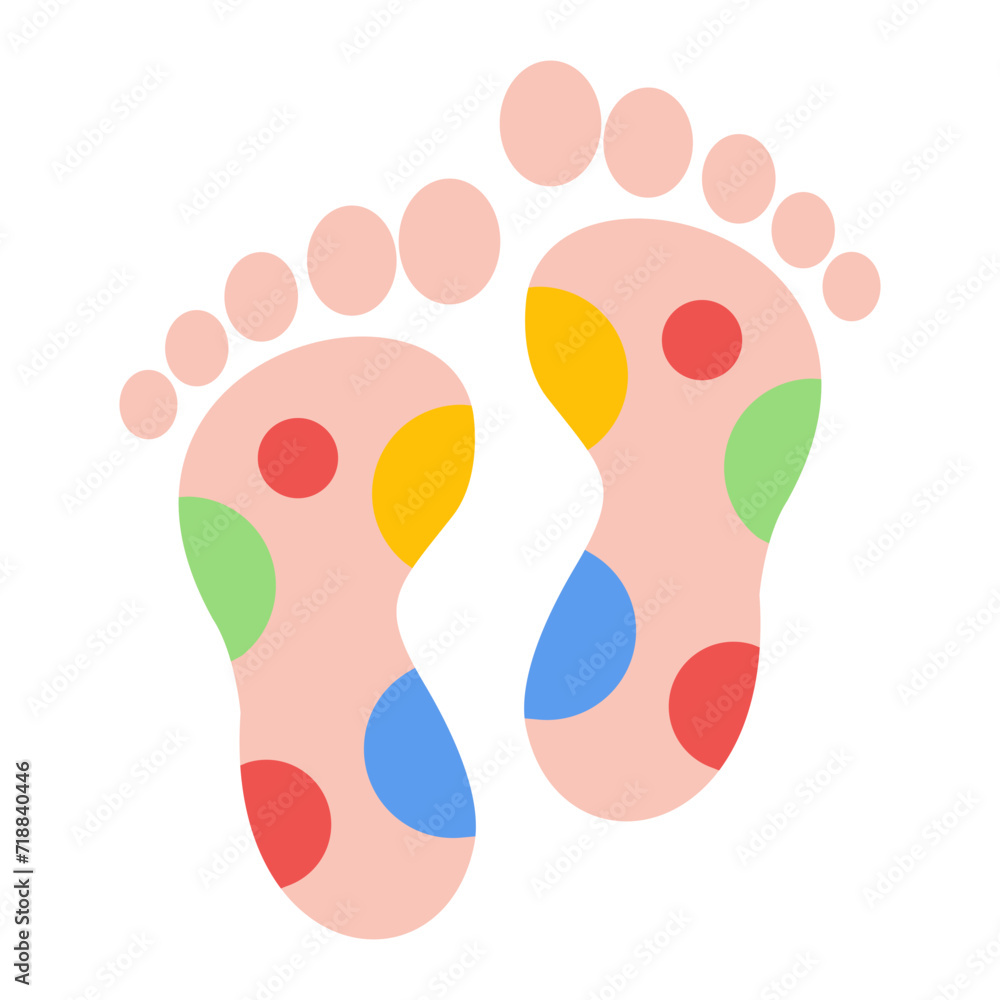 Reflexology icon vector image. Can be used for Alternative Medicine. Reflexology icon vector image. Can be used for Alternative Medicine.