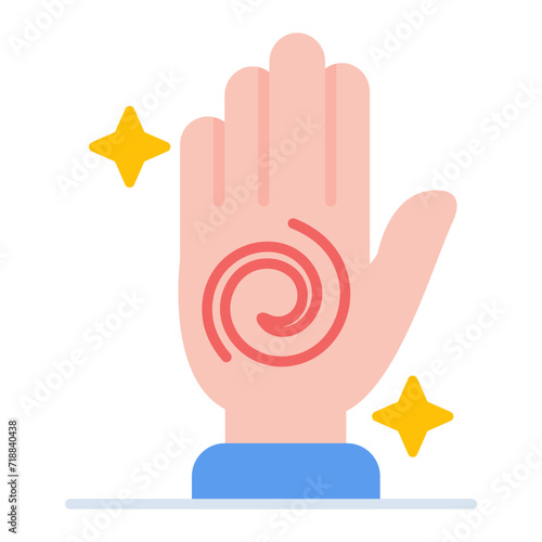 Reiki icon vector image. Can be used for Alternative Medicine.